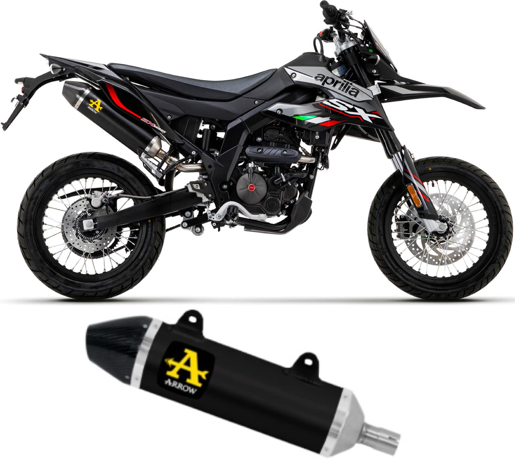 arrow 52510akn, schalldämpfer zugelassen thunder aluminium schwarz, endkappe carbon, kompatibel mit motorrad aprilia rx - sx 125 2021 2022 2023 mototopgun arrow 52510akn, schalldämpfer zugelassen thunder aluminium schwarz, endkappe carbon, kompatibel mit motorrad aprilia rx - sx 125 2021 2022 2023 mototopgun von MOTOTOPGUN