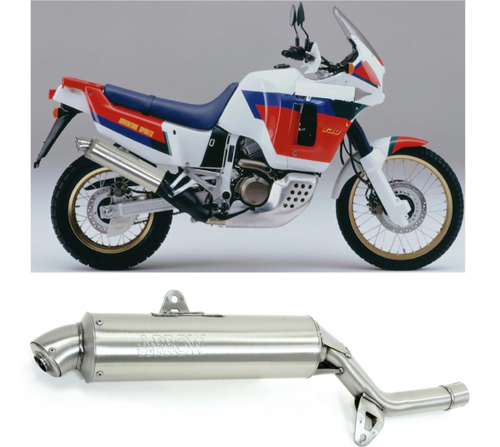 arrow 72604pd, schalldämpfer zugelassen paris dacar edelstahl, endkappe edelstahl, kompatibel mit motorrad honda xrv 750 africa twin 1990 1991 1992 mototopgun arrow 72604pd, schalldämpfer zugelassen paris dacar edelstahl, endkappe edelstahl, kompatibel mit motorrad honda xrv 750 africa twin 1990 1991 1992 mototopgun von MOTOTOPGUN