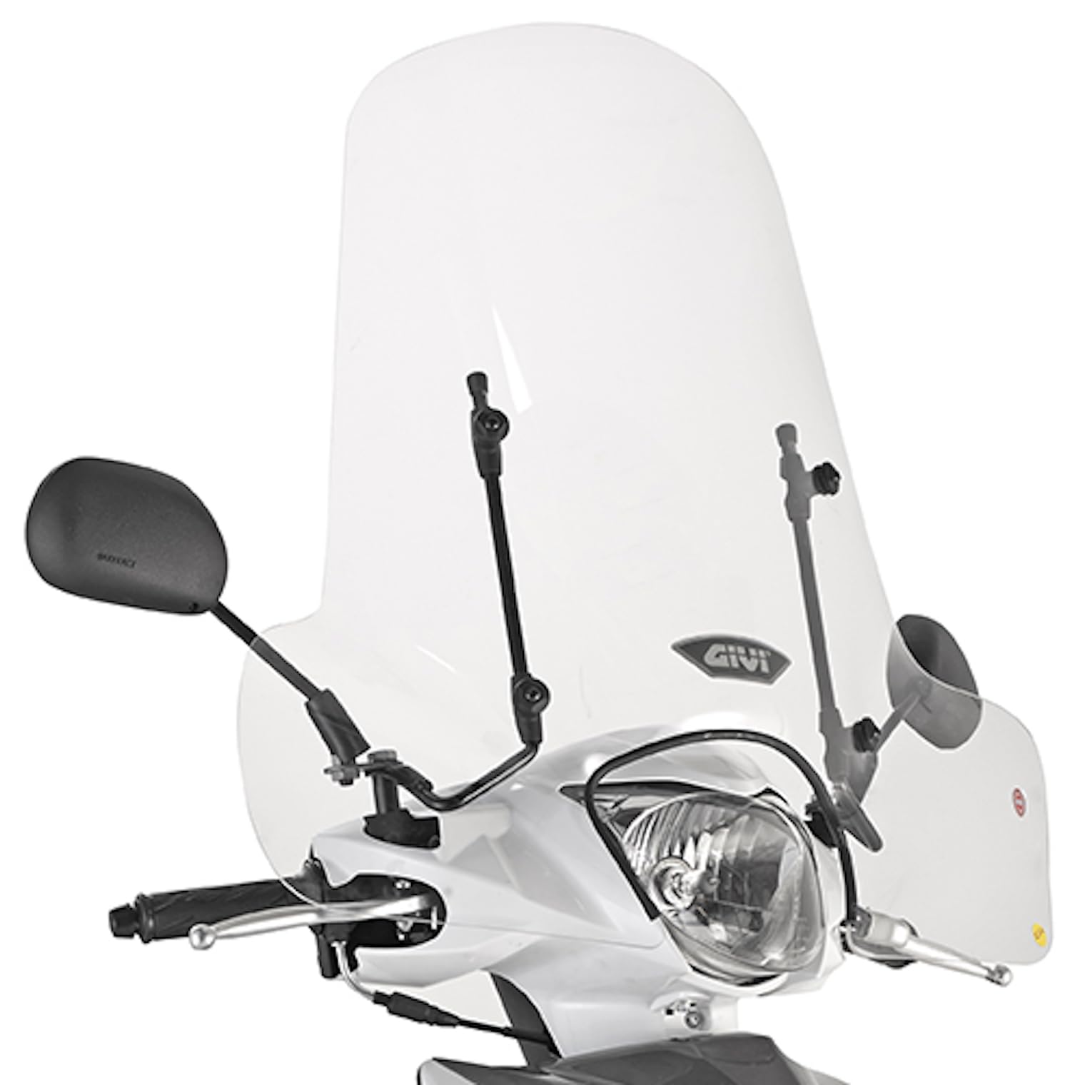 givi 107a+a3109a transparenter Windschutz kompatibel mit Suzuki Address 110 2015 2016 2017 2018 2019 2020 2021 mototopgun von MOTOTOPGUN