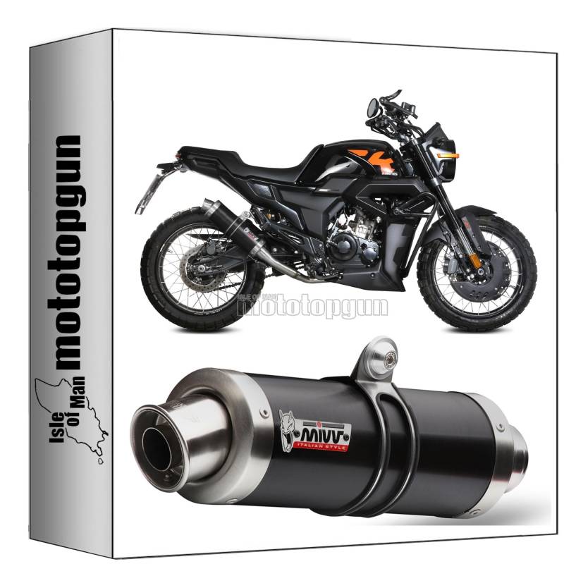 mivv komplettanlage zugelassen gp stahl schwarz kompatibel mit zontes zt 125 gk 2021 2022 2023 2024 mototopgun von MOTOTOPGUN