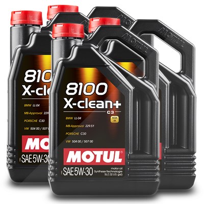 Motul 20 L 8100 X-clean+ 5W-30 [Hersteller-Nr. 109220] von MOTUL