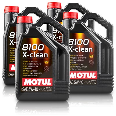 Motul 20 L 8100 X-clean 5W-40 [Hersteller-Nr. 109226] von MOTUL