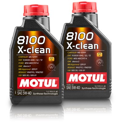 Motul 2x 1 L 8100 X-clean 5W-40 [Hersteller-Nr. 109227] von MOTUL