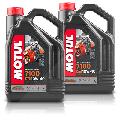Motul 2x 4 L 7100 4T 10W40 Motoröl [Hersteller-Nr. 109396] von MOTUL