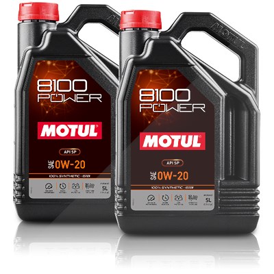 Motul 2x 5 L 8100 POWER 0W-20 von MOTUL