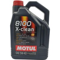 MOTUL Motoröl 8100 X-CLEAN 5W40 5W-40, Inhalt: 5l 109226 von MOTUL
