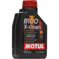 MOTUL Motoröl 8100 X-CLEAN 5W40 5W-40, Inhalt: 1l 109227 von MOTUL