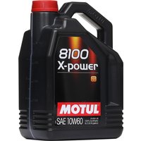 MOTUL Motoröl 8100 X-POWER 10W-60 Inhalt: 5l, Synthetiköl 109696 von MOTUL