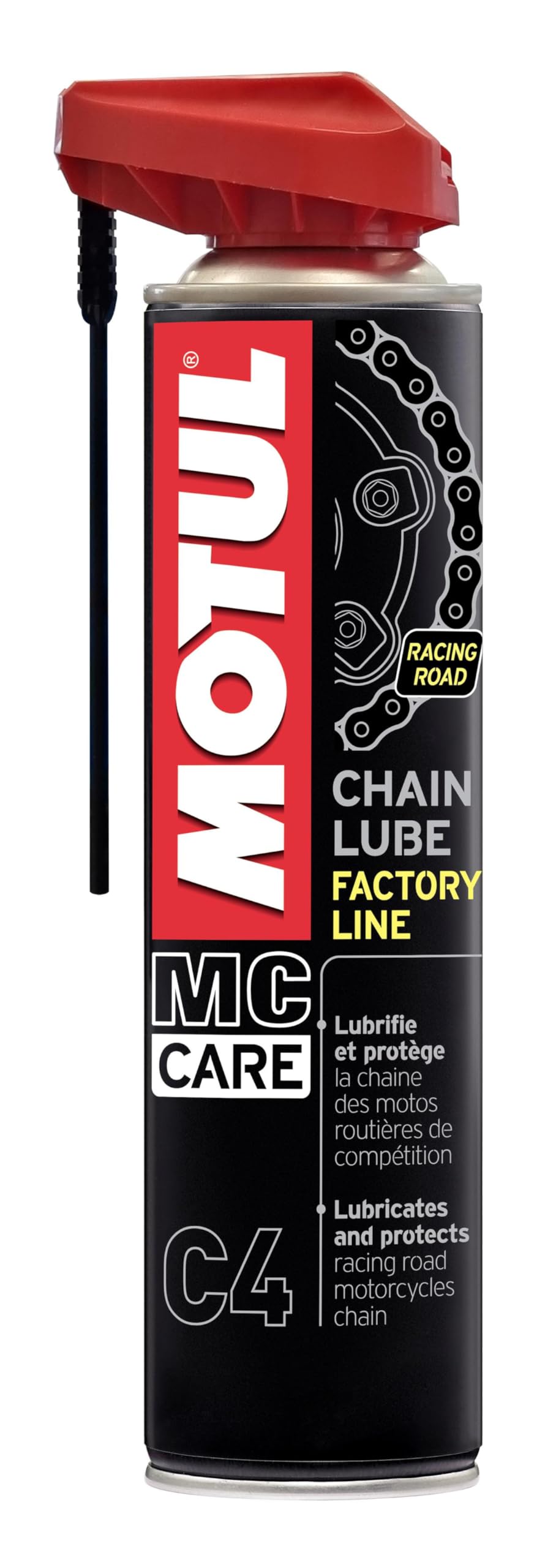 Motul Mountain 102983 C4 Chain Lube Factory Line, 400 ml, Brown, 150x20x10 von Motul