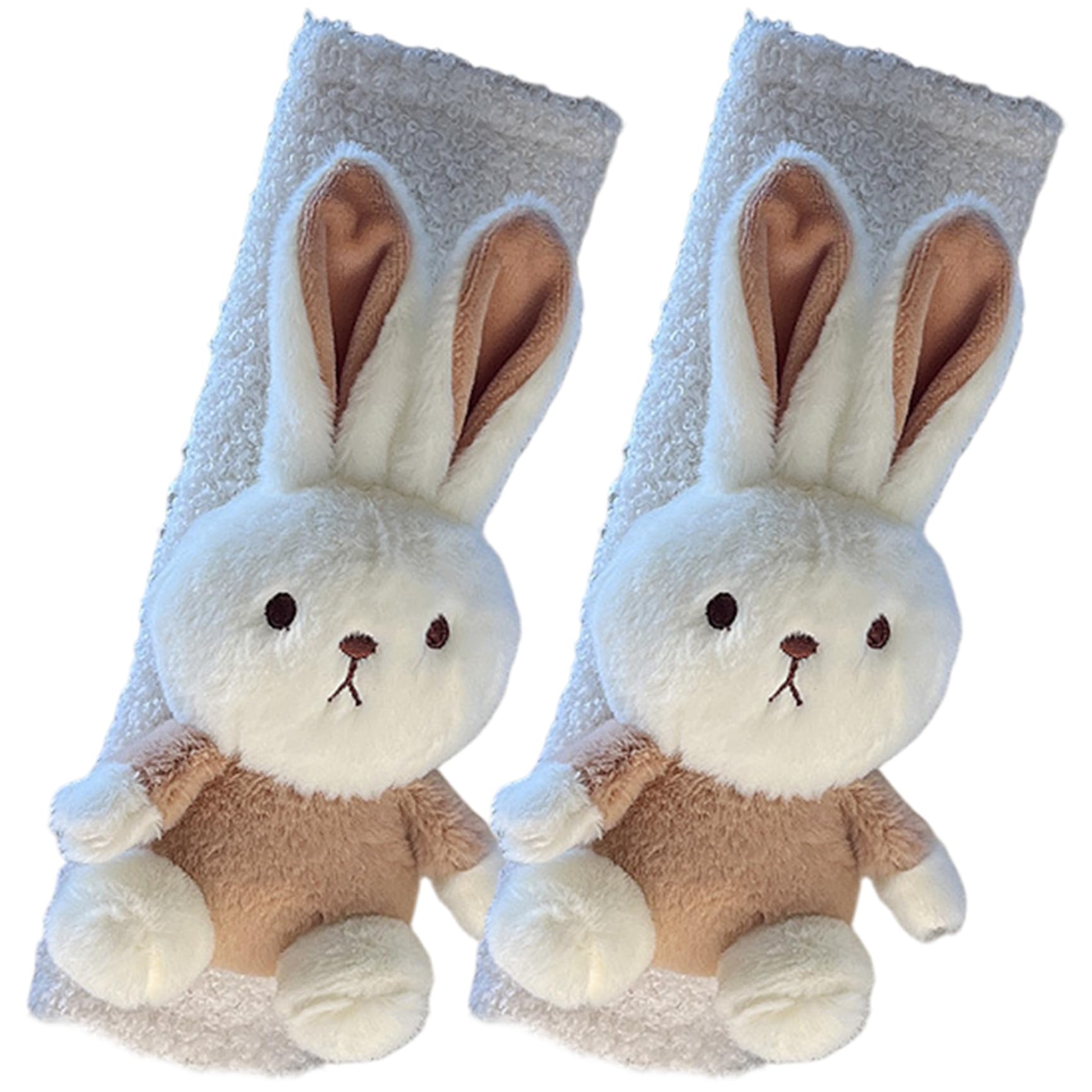 2-teiliges Sicherheitsgurtpolster für Kinder, weich und bequem, süßes Cartoon-Hasen-Sicherheitsgurtpolster, flauschige Sicherheitsgurtbezüge für den Winter, Plüsch, für Kinderwagen 2-teiliges Sicherheitsgurtpolster für Kinder, weich und bequem, süßes Cartoon-Hasen-Sicherheitsgurtpolster, flauschige Sicherheitsgurtbezüge für den Winter, Plüsch, für Kinderwagen von MOUNTTU