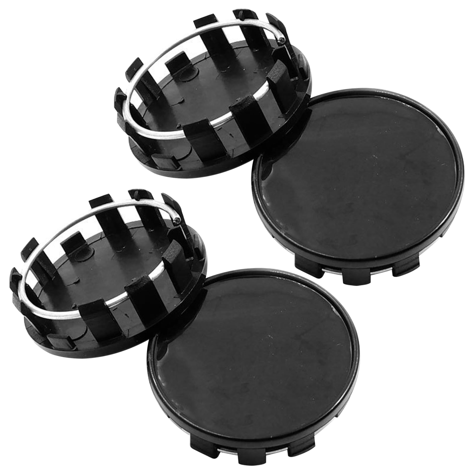 4-teilige Radkappen, 54 mm/2, 13 Zoll ABS-Kunststoff-Radkappen für Autos, multifunktionaler praktischer Ersatz für die einrastende Anhängernabenabdeckung, Schwarze 4-teilige Radkappen, 54 mm/2, 13 Zoll ABS-Kunststoff-Radkappen für Autos, multifunktionaler praktischer Ersatz für die einrastende Anhängernabenabdeckung, Schwarze von MOUNTTU