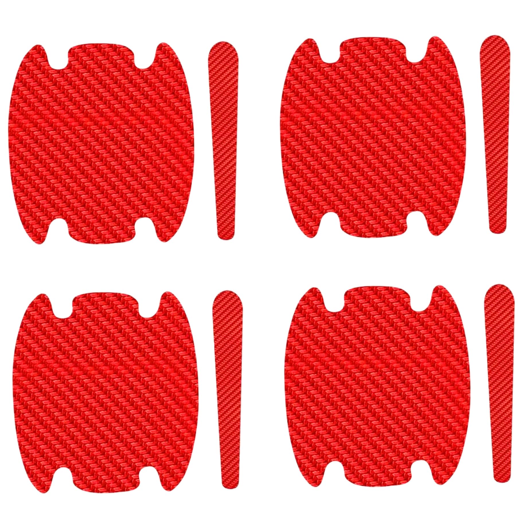 Autotürgriffschutz, 8-teilig/Set, Selbstklebender Antikollisions-Kratzschutz für Autotürgriffe mit Tassenaufkleber für SUV, LKW, Wohnmobil, rot Autotürgriffschutz, 8-teilig/Set, Selbstklebender Antikollisions-Kratzschutz für Autotürgriffe mit Tassenaufkleber für SUV, LKW, Wohnmobil, rot von MOUNTTU