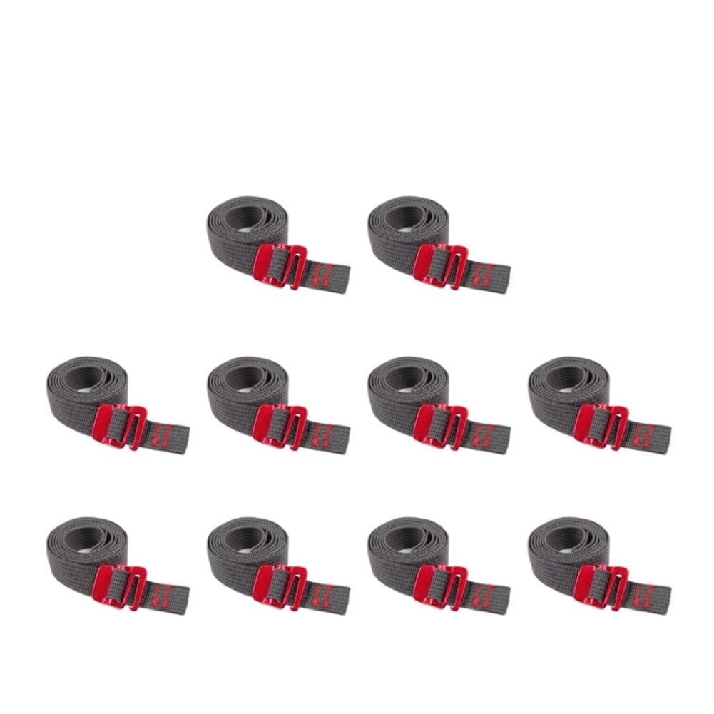 1,5 m Nylon-Druckschnalle, Paletten-Gurt, Gepäck, fester Auto-Spanner, Spanngurte, Ratschen-Spanngurt (10 Stück) von MOVDARL