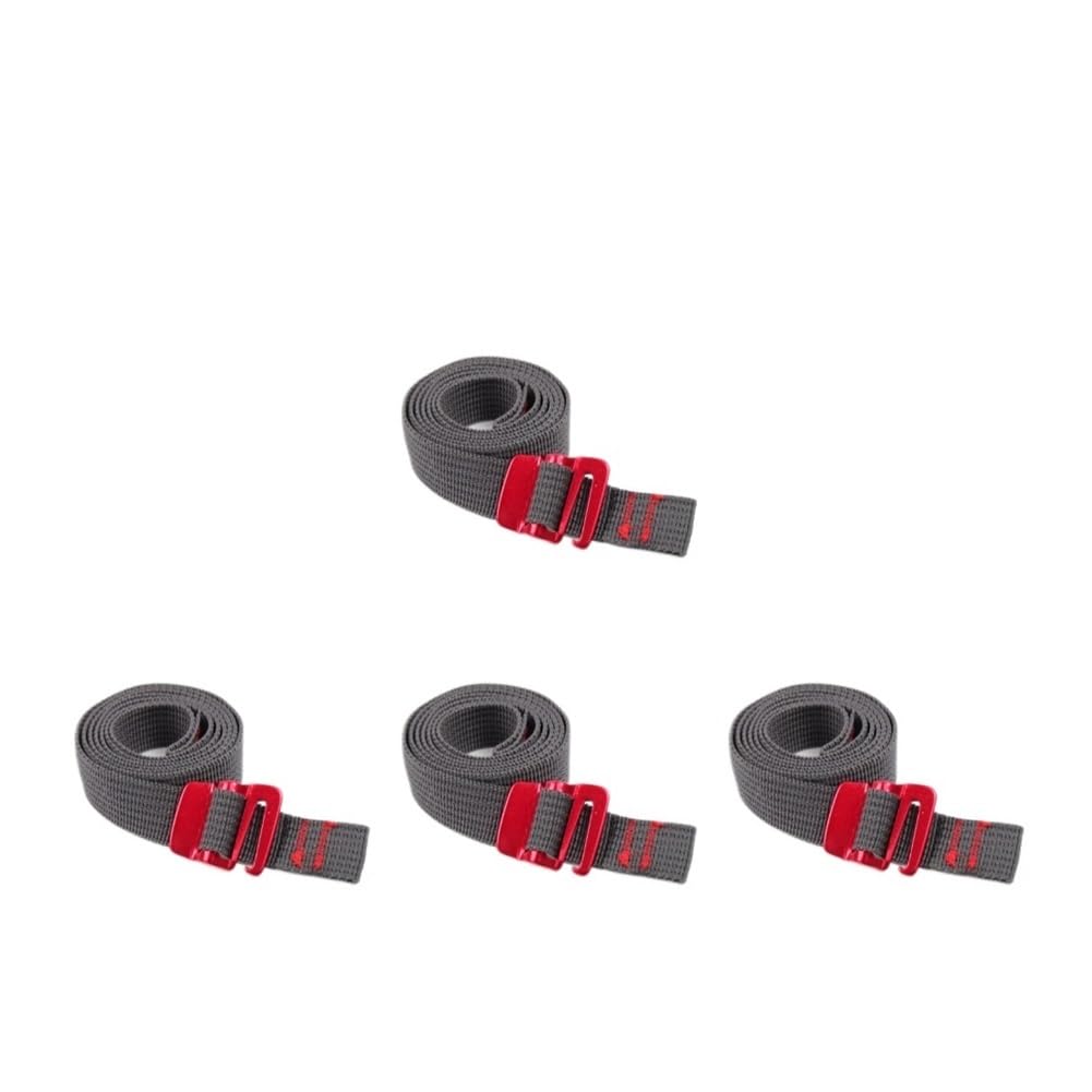 1,5 m Nylon-Druckschnalle, Paletten-Gurt, Gepäck, fester Auto-Spanner, Spanngurte, Ratschen-Spanngurt (4 Stück) von MOVDARL