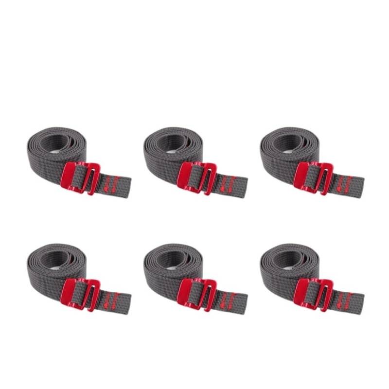 1,5 m Nylon-Druckschnalle, Paletten-Gurt, Gepäck, fester Auto-Spanner, Spanngurte, Ratschen-Spanngurt (6 Stück) von MOVDARL