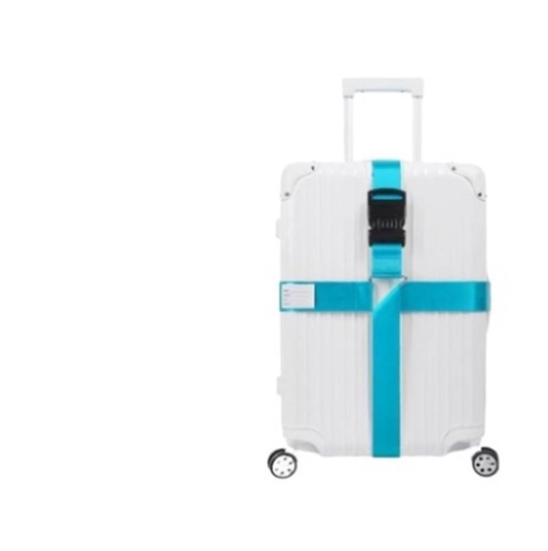 10-stelliges Passwortschloss, Crossbody, Reisetasche, TSA-Seehafenschloss, Unterstützung, Gepäckgurt, Verstärkung, Box, Packgurt, kühles Grau (allgemeines Passwort, Himmelblau) von MOVDARL