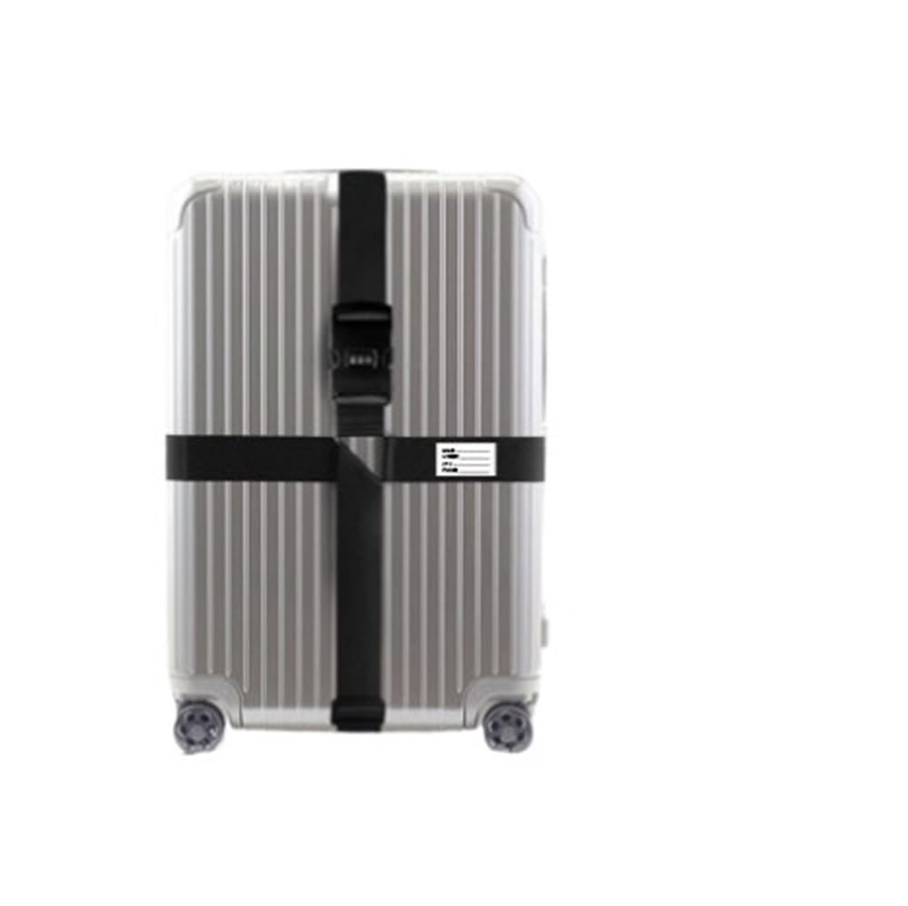 10-stelliges Passwortschloss, Crossbody, Reisetasche, TSA-Seehafenschloss, Unterstützung, Gepäckgurt, Verstärkung, Box, Packgurt, kühles Grau (gewöhnliches Passwort, kühles Schwarz) von MOVDARL