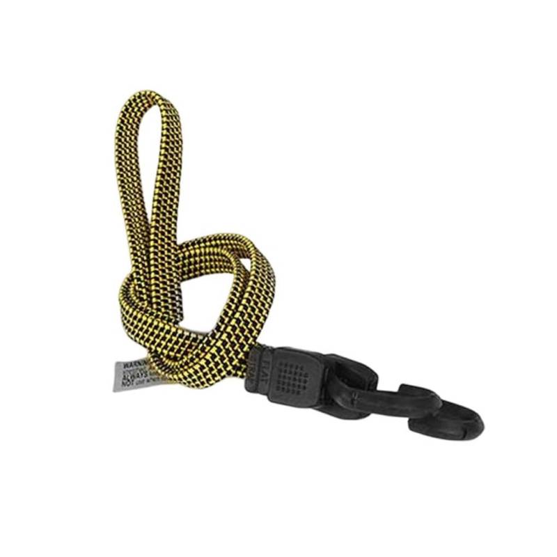 Fahrrad- und Motorradgurt, elastisches Seil, verstellbares Gepäckseil, gelb, 80 cm von MOVDARL