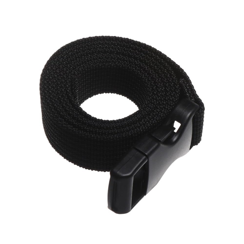 Gepäckgurt aus strapazierfähigem Nylon, 0,5 ~ 3 m, mit Nockenschnalle, Reise-Kits, Outdoor-Camping-Werkzeug (50 cm), Schwarz von MOVDARL