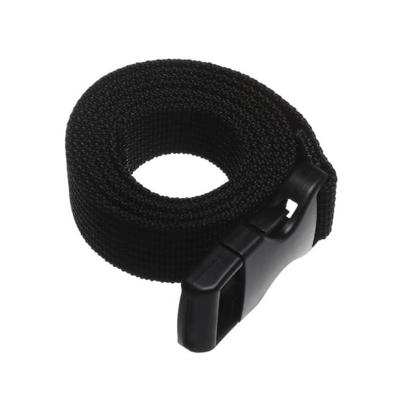 Gepäckgurt aus strapazierfähigem Nylon, 0,5 ~ 3 m, mit Nockenschnalle, Reise-Kits, Outdoor-Camping-Werkzeug (50 cm), Schwarz von MOVDARL