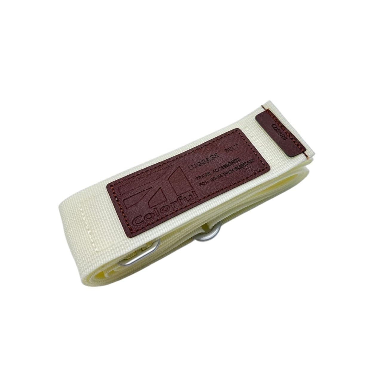 Gepäckgurte, Koffergurt, verstellbar, 188 cm, Reisezubehör, Gepäckbox, Befestigungsgurt für 50,8 - 81,3 cm (20-32 Zoll) Koffer (Beige) von MOVDARL