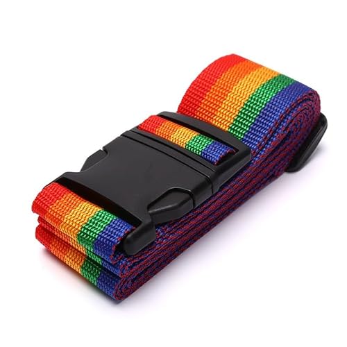 Gepäcktasche mit Regenbogen-Passwortschloss, mit Gepäckgurt, 3 Ziffern (A1), 2 m von MOVDARL