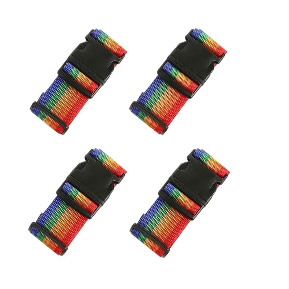 Reisegepäckgurt, verstellbar, Passwortschloss, Packgürtel, Gepäck, sicheres Schloss, Diebstahlschutz, Gepäckgurt, Bündelgürtel, Verpackung, Regenbogenfarben, 4 Stück Reisegepäckgurt, verstellbar, Passwortschloss, Packgürtel, Gepäck, sicheres Schloss, Diebstahlschutz, Gepäckgurt, Bündelgürtel, Verpackung, Regenbogenfarben, 4 Stück von MOVDARL