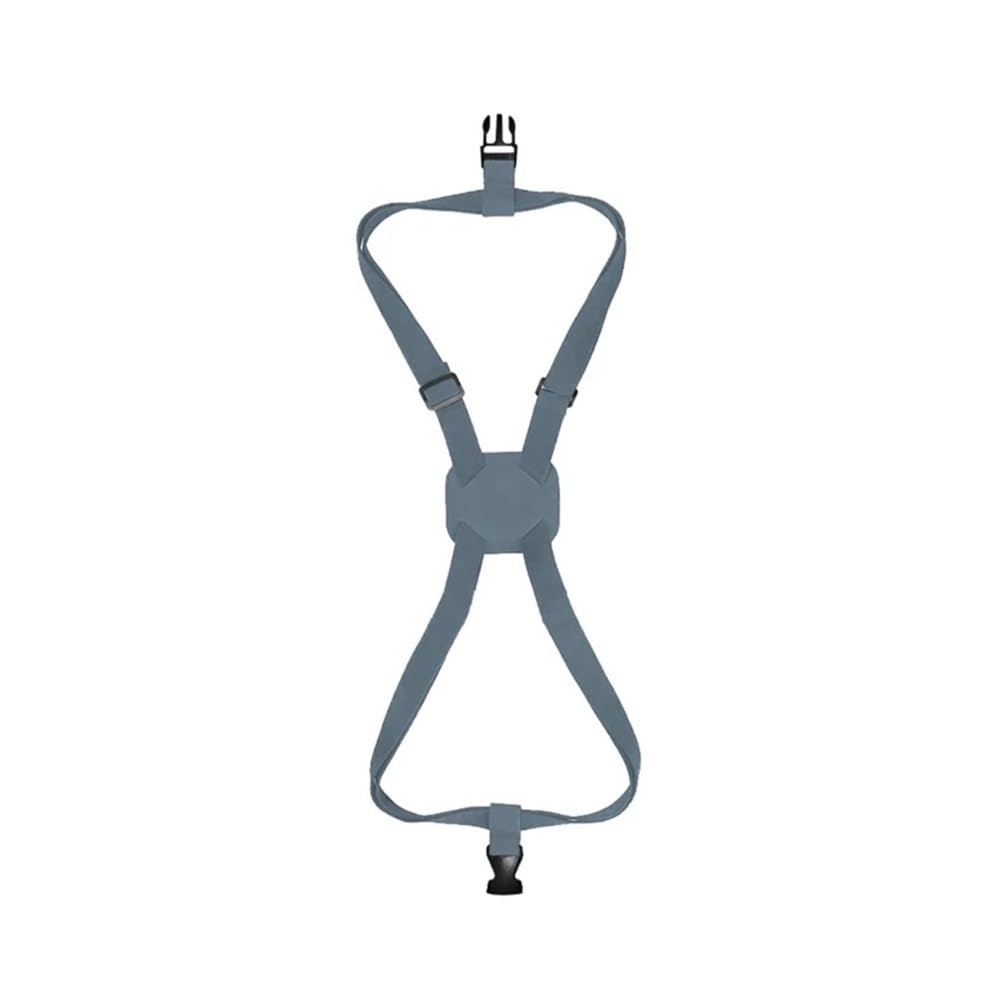 Teleskop-Reisetasche, fester Gürtel, einfarbig, Gepäckbindungsgürtel, verstellbarer elastischer Gurt, Kreuzschnüre für Koffer, fügen Sie eine Tasche hinzu (Grau) von MOVDARL