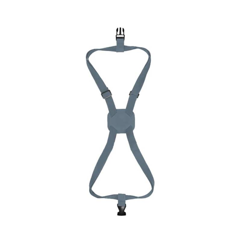 Teleskop-Reisetasche, fester Gürtel, einfarbig, Gepäckbindungsgürtel, verstellbarer elastischer Gurt, Kreuzschnüre für Koffer, fügen Sie eine Tasche hinzu (Grau) von MOVDARL