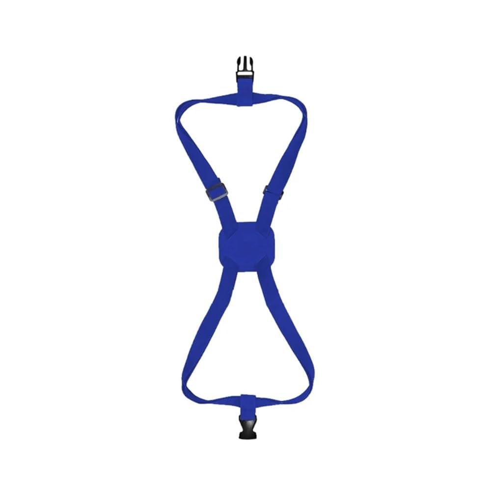 Teleskop-Reisetasche, fester Gürtel, einfarbig, Gepäckbindungsgürtel, verstellbarer elastischer Gurt, Kreuzschnüre für Koffer, fügen Sie eine Tasche hinzu (blau) von MOVDARL
