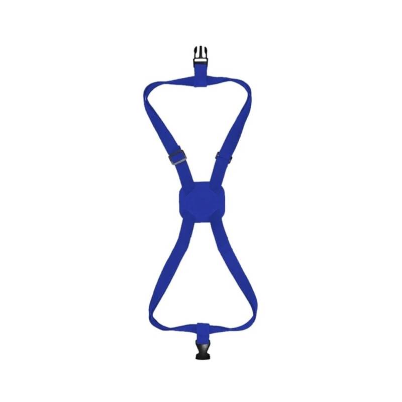Teleskop-Reisetasche, fester Gürtel, einfarbig, Gepäckbindungsgürtel, verstellbarer elastischer Gurt, Kreuzschnüre für Koffer, fügen Sie eine Tasche hinzu (blau) von MOVDARL