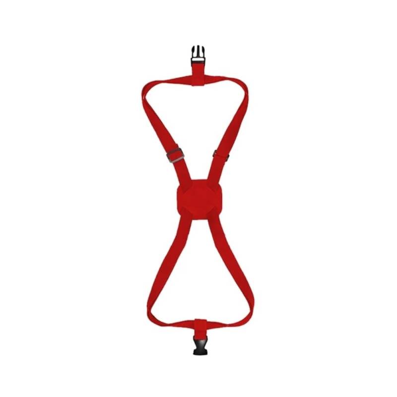 Teleskop-Reisetasche, fester Gürtel, einfarbig, Gepäckbindungsgürtel, verstellbarer elastischer Gurt, Kreuzschnüre für Koffer, fügen Sie eine Tasche hinzu (rot) von MOVDARL