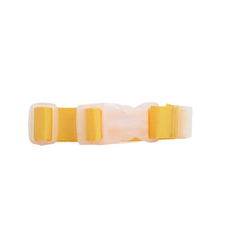 Verstellbare Nylon-Gepäckgurte, Reisezubehör, zum Aufhängen, Schnallenriemen, Koffer, Tasche, Gurtschloss, Haken, 27 x 2,5 cm, Gelb, 2 Stück von MOVDARL