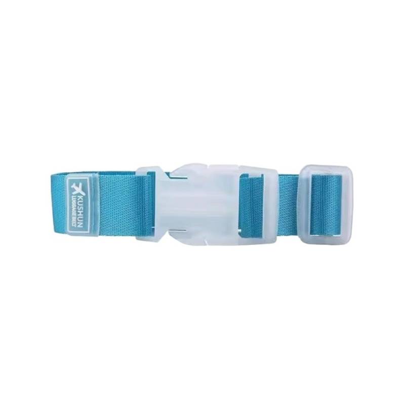 Verstellbare Nylon-Gepäckgurte, Reisezubehör, zum Aufhängen, Schnallenriemen, Koffer, Taschen, Gürtelschlosshaken, 27 x 2,5 cm, Blau, 2 Stück von MOVDARL