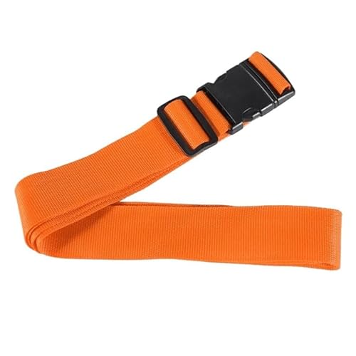 Verstellbarer Kreuzgurt, Taschengurt für Gepäck, sicherer Reißverschluss, Taschen-Organizer, Reiserucksack, Gurt, kein Schloss erforderlich (Orange) von MOVDARL