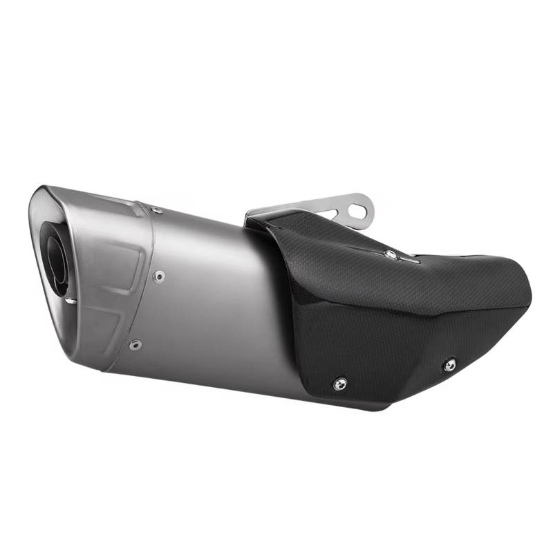 MOXSQFT Auspuff Mittelstück Für CBR650R Motorradauspuffrohr Universal 51MM Motorradauspuff Modifizieren Schalldämpfer Mit Carbonabdeckung(Type A) von MOXSQFT