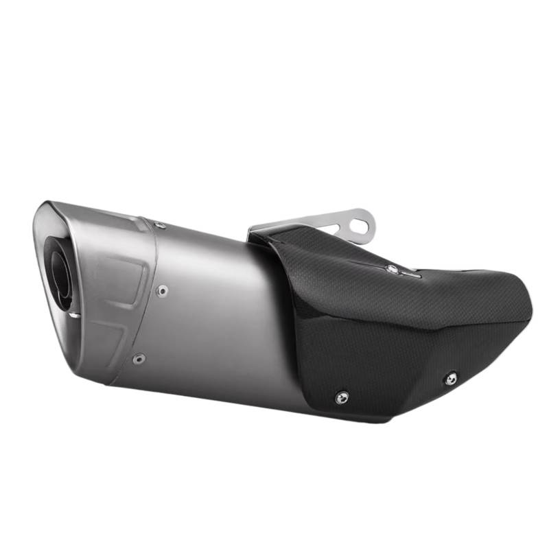 MOXSQFT Auspuff Mittelstück Für CBR650R Motorradauspuffrohr Universal 51MM Motorradauspuff Modifizieren Schalldämpfer Mit Carbonabdeckung(Type B) von MOXSQFT
