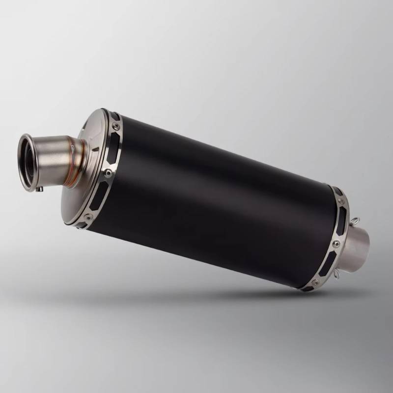 MOXSQFT Auspuff Mittelstück Für CRF300L Motorradauspuffrohr Universal-Motorradzubehör 51mm Motorradauspuff Modifizieren Endrohr Schalldämpfer(Type B Titanium) von MOXSQFT