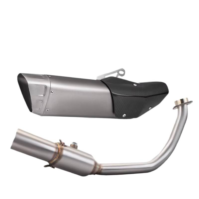 MOXSQFT Auspuff Mittelstück Für Forza300 Motorrad-Auspuffschalldämpfer Modifizierter Anschluss Mittelrohr Verbindungsrohr 52mm Motorrad-Auspuffrohr(Type B) von MOXSQFT
