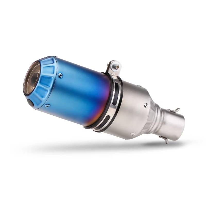 MOXSQFT Auspuff Mittelstück Kompatibel Mit Aprilia Für GPR150 Motorrad-Auspuffrohr, 51 Mm, Universelles Motorrad-Auspuff-Modify-Schalldämpferrohr(F) von MOXSQFT