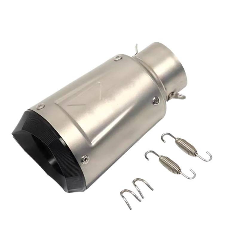 MOXSQFT Auspuff Mittelstück Kompatibel Mit CBR600F Universal-Motorrad-modifiziertes Rohr, 60 Mm Motorrad-Auspuffrohr Für Rennauspuff(Type A) von MOXSQFT