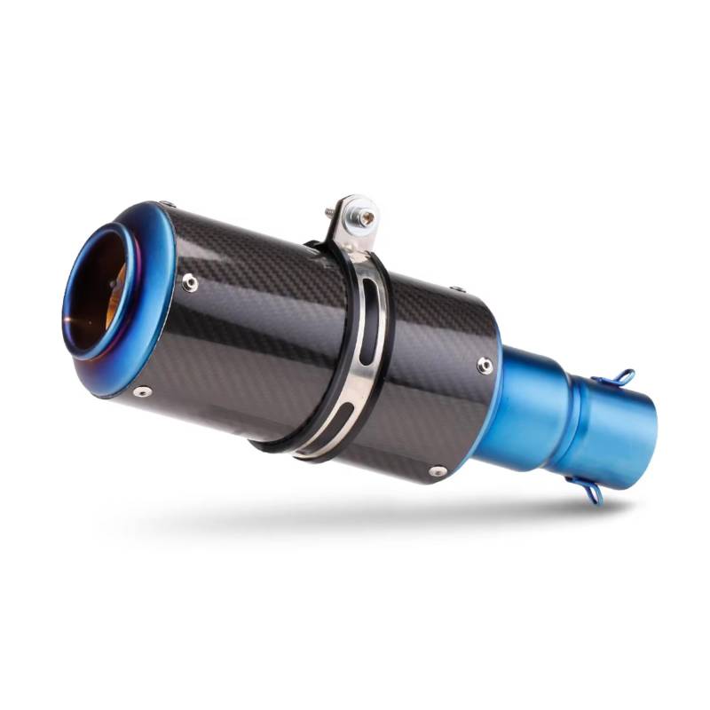 MOXSQFT Auspuff Mittelstück Kompatibel Mit Für Z125 Für ZX25R Motorradzubehör 51 Mm Universal-Motorrad-modifizierter Auspuffschalldämpfer(C) von MOXSQFT