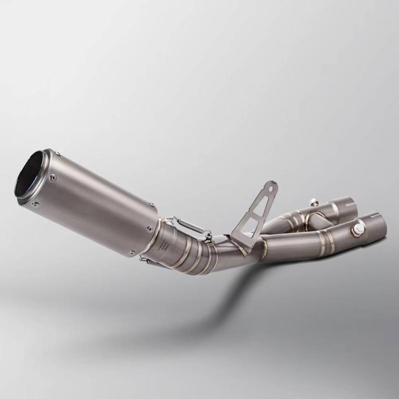 MOXSQFT Auspuff Mittelstück Kompatibel Mit Yamaha Für R1 Für R1M Für MT10 2015 2016 2017 2018 2019 2020 2021 2022 2023 2024 Motorradauspuff Modifizieren Mittleres Heckverbindungsrohr(Type B) von MOXSQFT