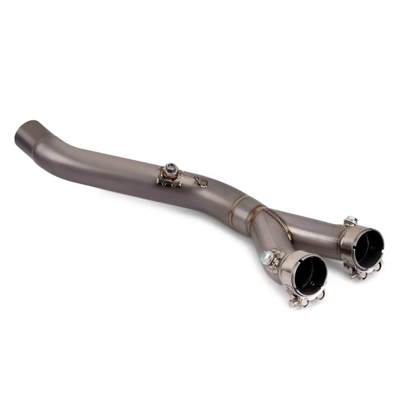 MOXSQFT Auspuff Mittelstück Kompatibel Mit Yamaha Für R1M Für MT10 2015 2016 2017 2018 2019 2020 2021 2022 2023 2024 Motorrad Modifizierter Auspuff Mittelverbindungsrohrschalldämpfer von MOXSQFT