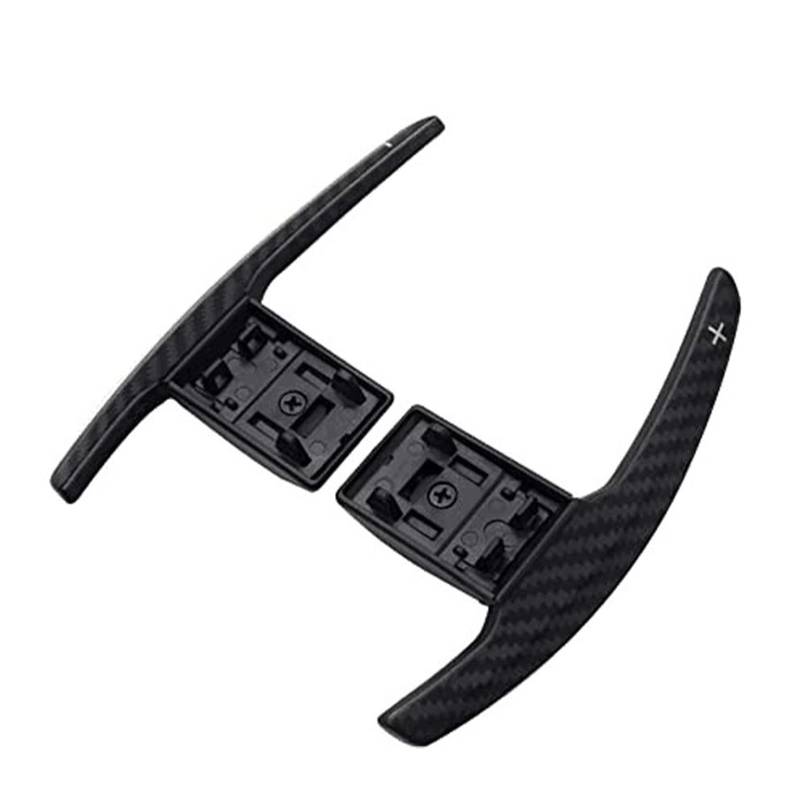 MOXSQFT Lenkrad Schaltwippen Kompatibel Mit Für 1er F20 F21 2012-2018 Für 2er F22 F23 2014-2018 Carbonfaser-Autolenkrad-Schaltwippen(Bright Carbon) von MOXSQFT