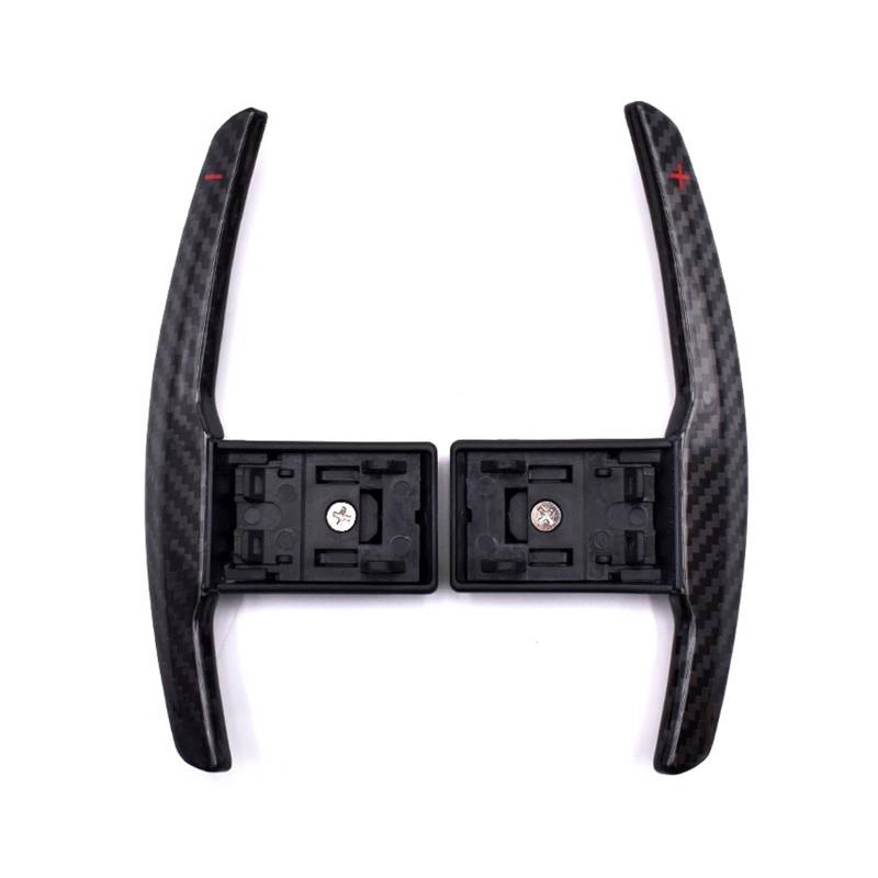MOXSQFT Lenkrad Schaltwippen Kompatibel Mit Für 1er F20 F21 2012-2018 Für 2er F22 F23 2014-2018 Carbonfaser-Autolenkrad-Schaltwippen(Red Bright Carbon) von MOXSQFT