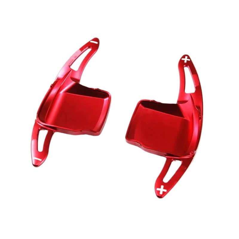 MOXSQFT Lenkrad Schaltwippen Kompatibel Mit Für 5er-Reihe 6er-Reihe F10 520d 2011 2012 Aluminium-Autozubehör Lenkrad-Schaltwippen-Verlängerung(Red) von MOXSQFT