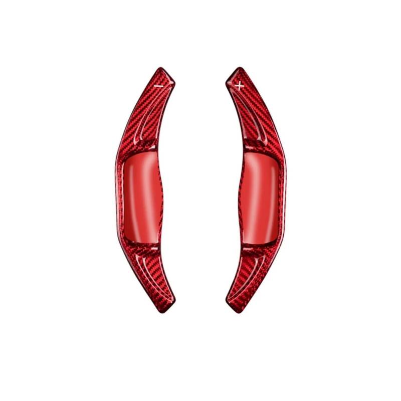 MOXSQFT Lenkrad Schaltwippen Kompatibel Mit Toyota Für Camry 2018 2019 2020 Für Corolla 2019 2020 Für RAV4 2020 Paddle Shift Auto Lenkrad Shift Paddle Shifter Verlängerung(Carbon Red) von MOXSQFT