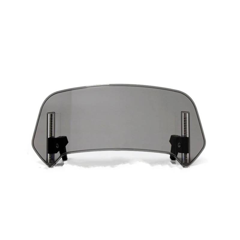 MOXSQFT Motorrad Windschutz Für F850GS Für F750GS Für 1250GS Für 1250LC Motorrad Universal Windschutzscheibenverlängerung Einstellbare Spoiler Clamp-On Motorräder Deflektor(Light Smoke,Big) von MOXSQFT