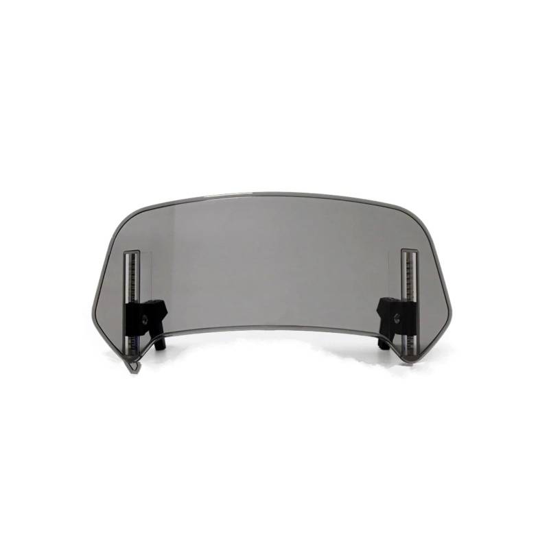 MOXSQFT Motorrad Windschutz Für F850GS Für F750GS Für 1250GS Für 1250LC Motorrad Universal Windschutzscheibenverlängerung Einstellbare Spoiler Clamp-On Motorräder Deflektor(Light Smoke,Small) von MOXSQFT